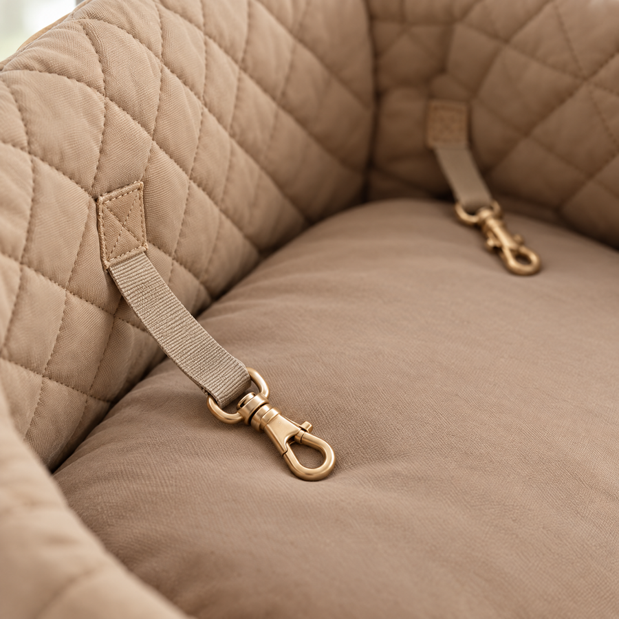 Close-up of the two interior safety tethers